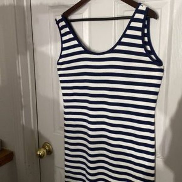 EXPRESS TRICOT SUPER COMFORTABLE WOMENS SHIFT MAXI LENGTH DRESS WITH MANY USES L - Picture 5 of 5